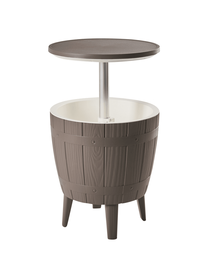 Stehtisch SILG in Beige/Grau/Weiß - (W) 49 x (H) 58 x (L) 49 cm