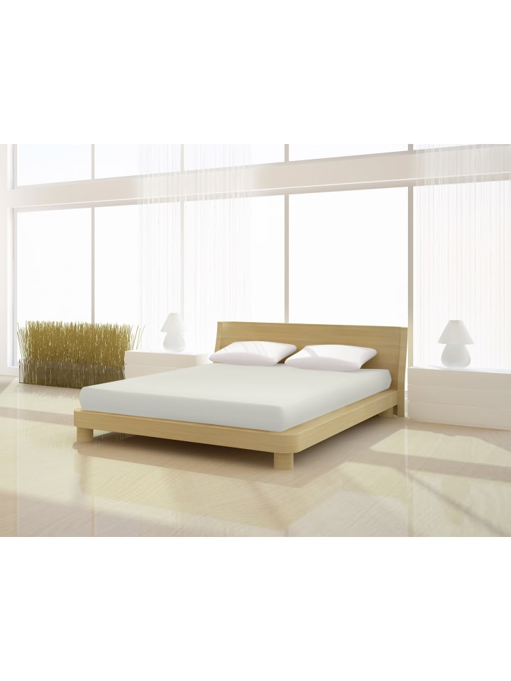 Spannbetttuch Elastan classic 120-130 x 200-220 cm in elfenbein
