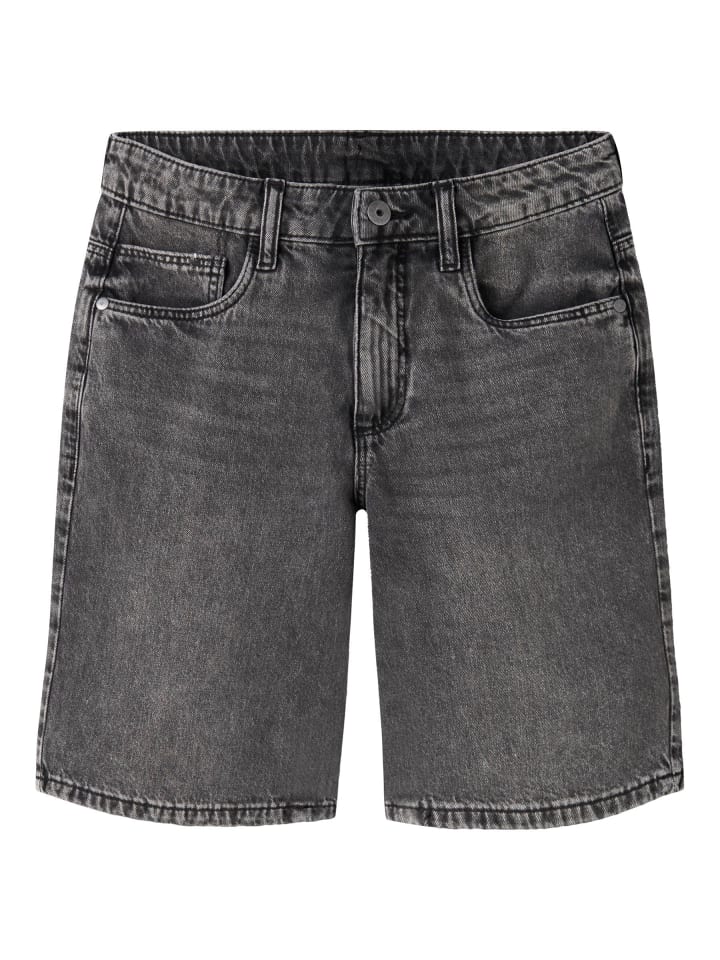 Jeansshorts in Dark Grey Denim