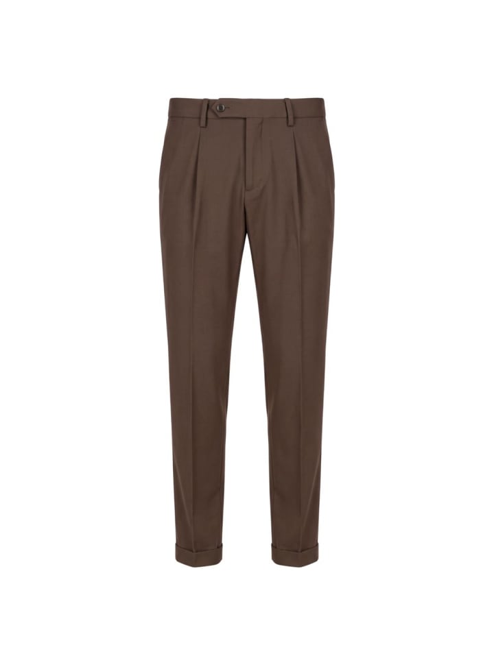 Braun Viskose Herren Hose