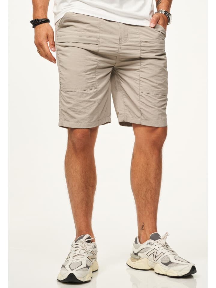 Trekkingshorts - aus 100% Nylon - Leichte Trekkingshorts für Herren in Stone