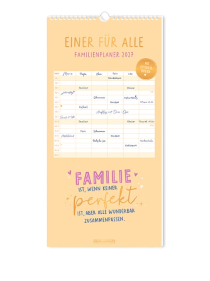 Kalender - Familienplaner 2027 Einer für alle