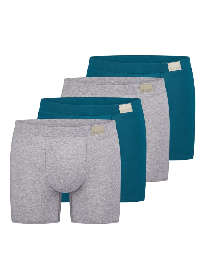 Long Short / Pant GO Natural in Grau / Türkis