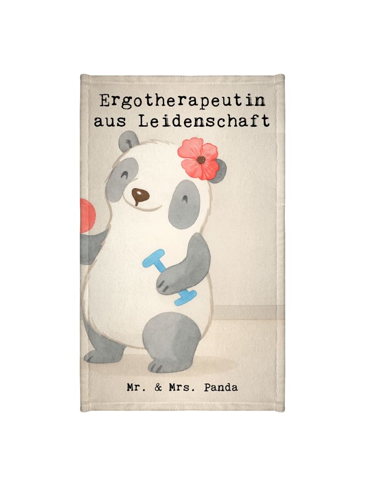 Handtuch Ergotherapeutin Leidenschaft Design mi... in Weiß
