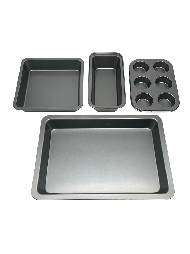 4-tlg. Backformen Set in Dunkelgrau