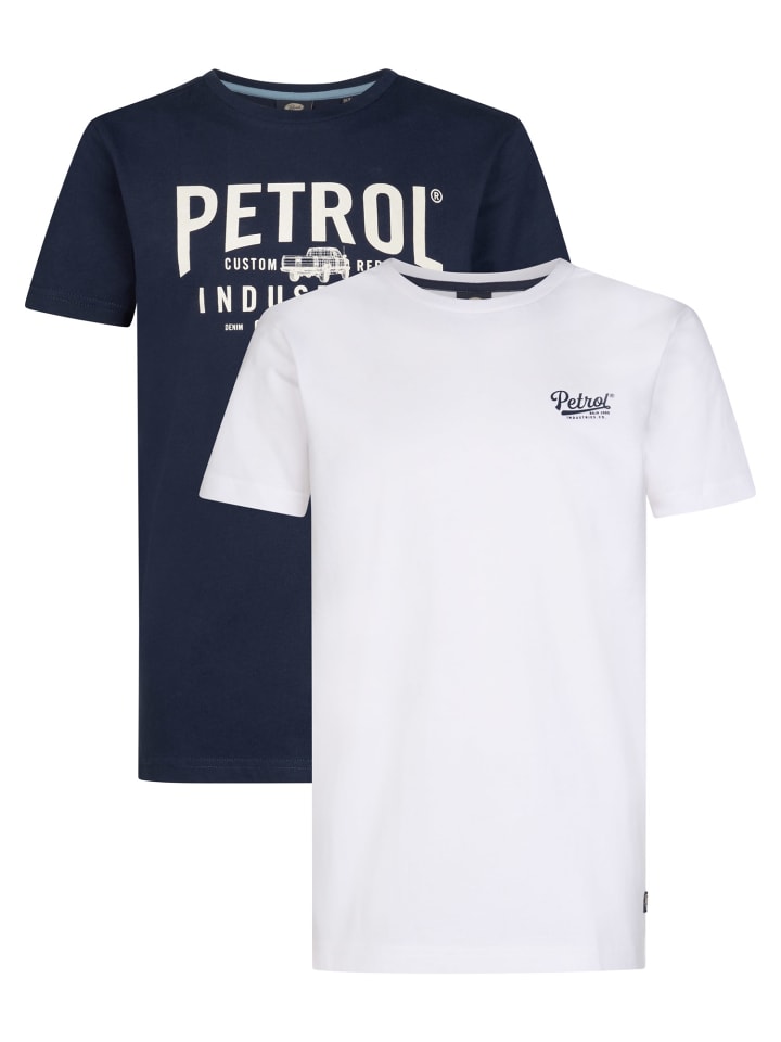 2er-Pack T-Shirts mit grafischem Print Vizcaíno in Mehrfarbig