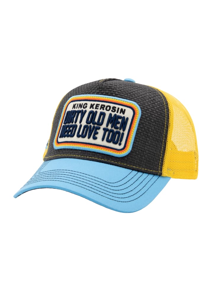 King Kerosin Trucker Cap Dirty Old Men Need Love Too in mehrfarbig