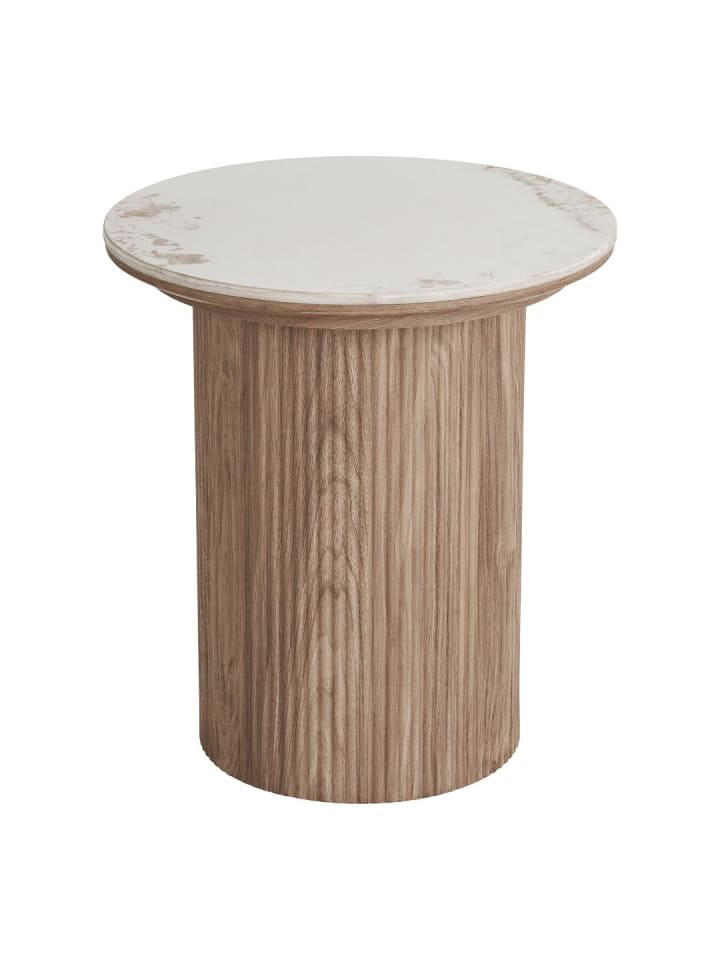 Beistelltisch Minamata Weiß 45 x 45 cm