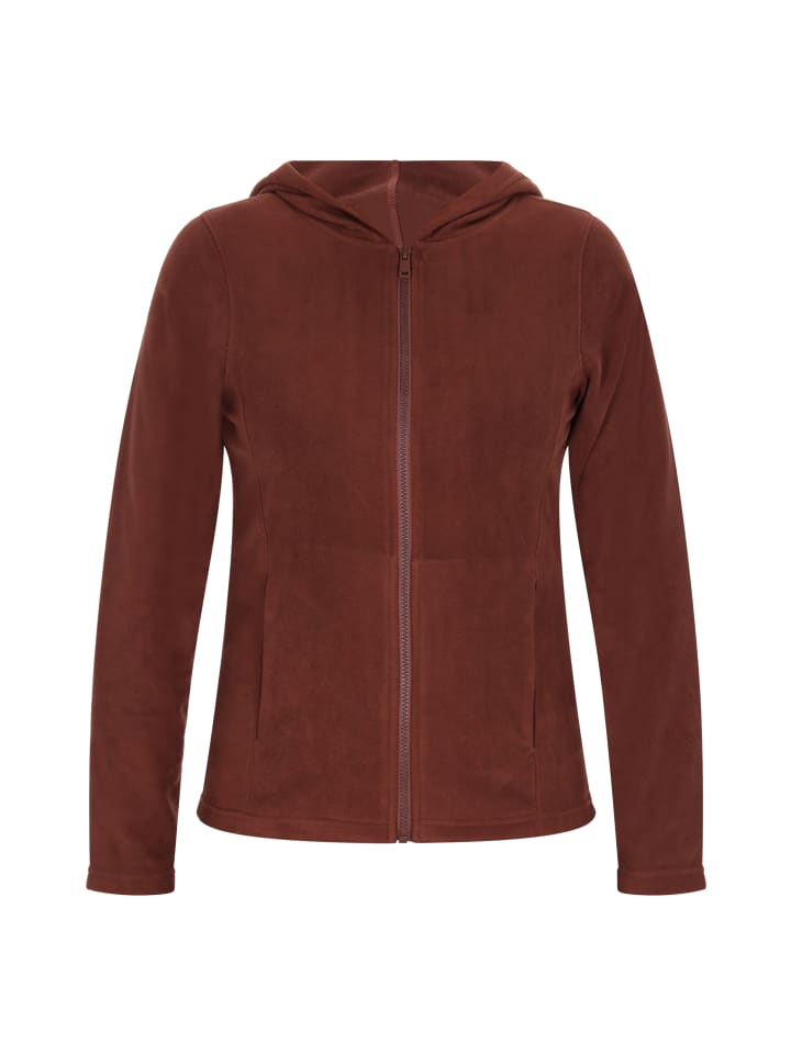 Women Fleece Jacket in Braun
