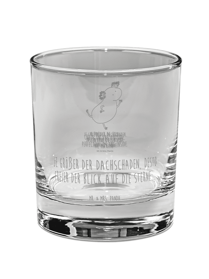 Tumbler Axolotl Tanzen mit Spruch in Transparent