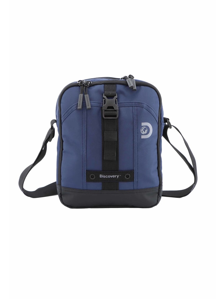 Schultertasche Shield in Blue