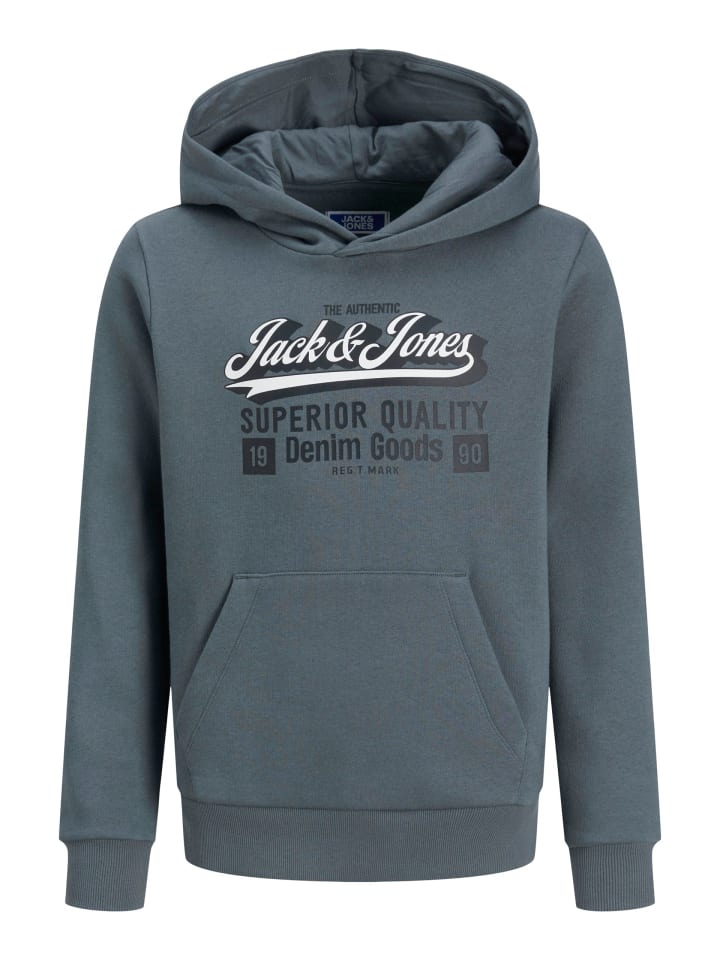 Hoodie JJELOGO SWEAT HOOD 2 COL MNI in stormy weather