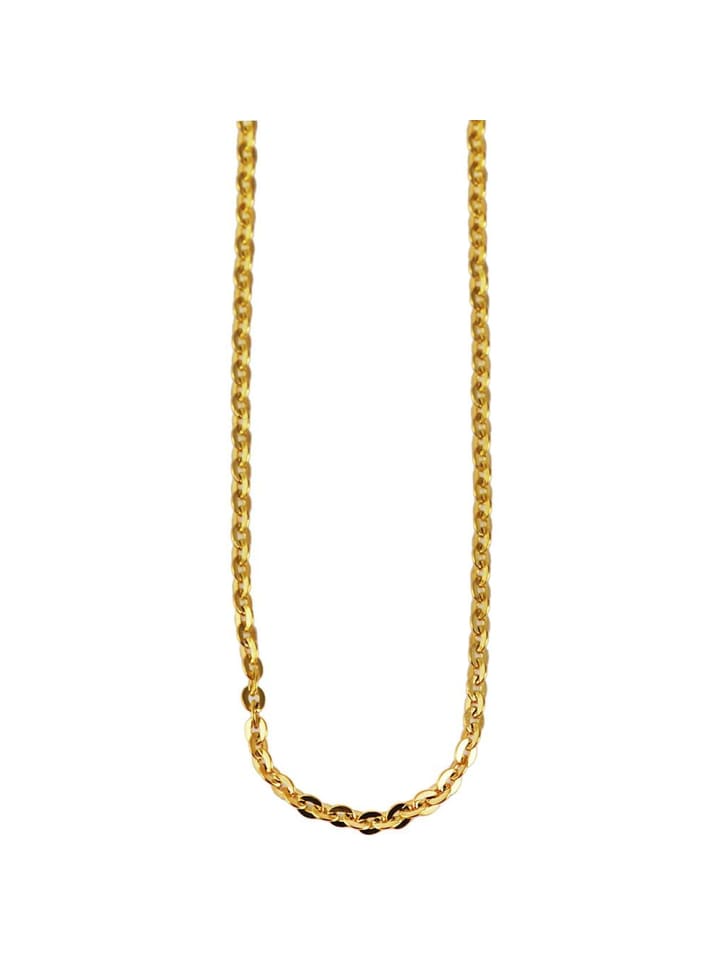 Unisex Halskette – Ankerkette aus Edelstahl 50+5 in gold