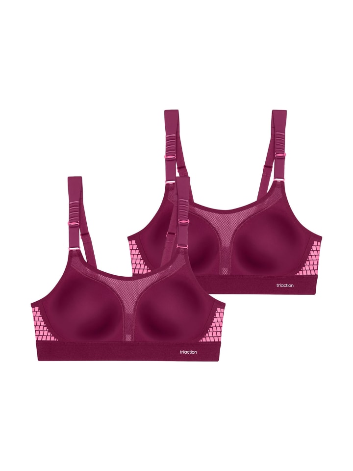 Bügelloser BH Triaction Extreme Lite in DARK WINE