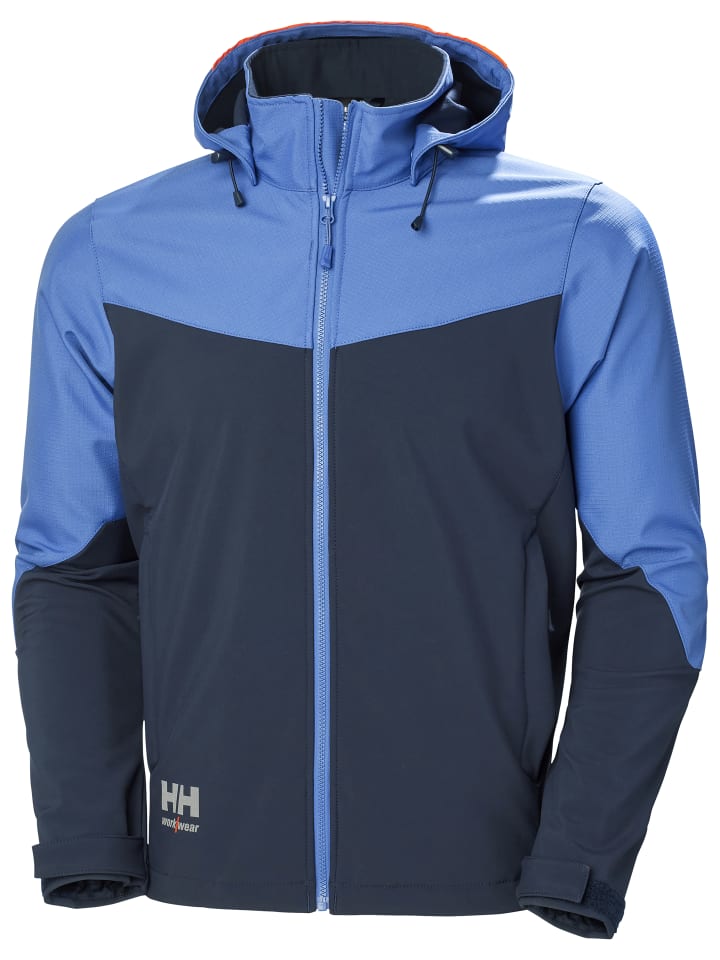 Softshelljacke Oxford in marineblau