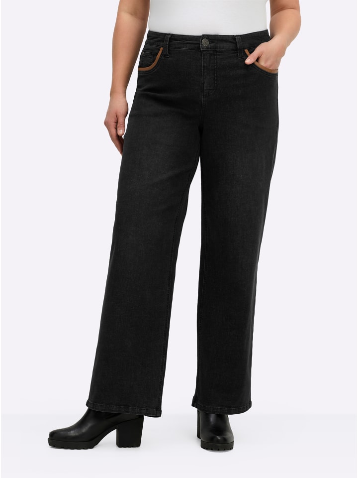 Jeans in black denim