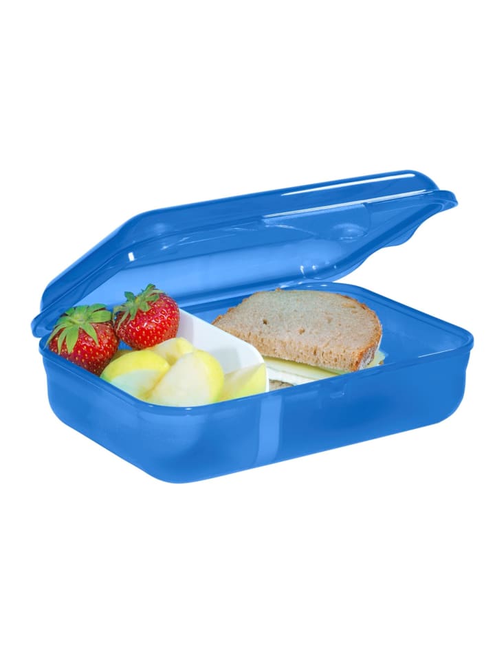 Brotzeitbox, mit Klickverschluss in Butterfly Maja, Blau