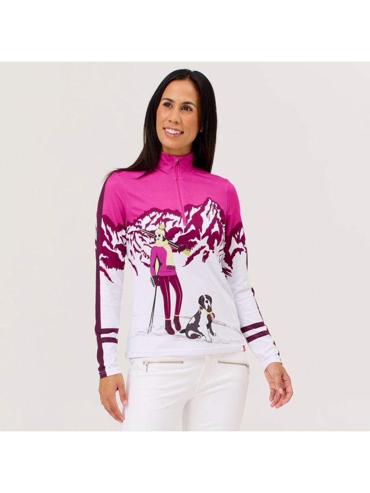 Baselayer Bernie Top in magenta