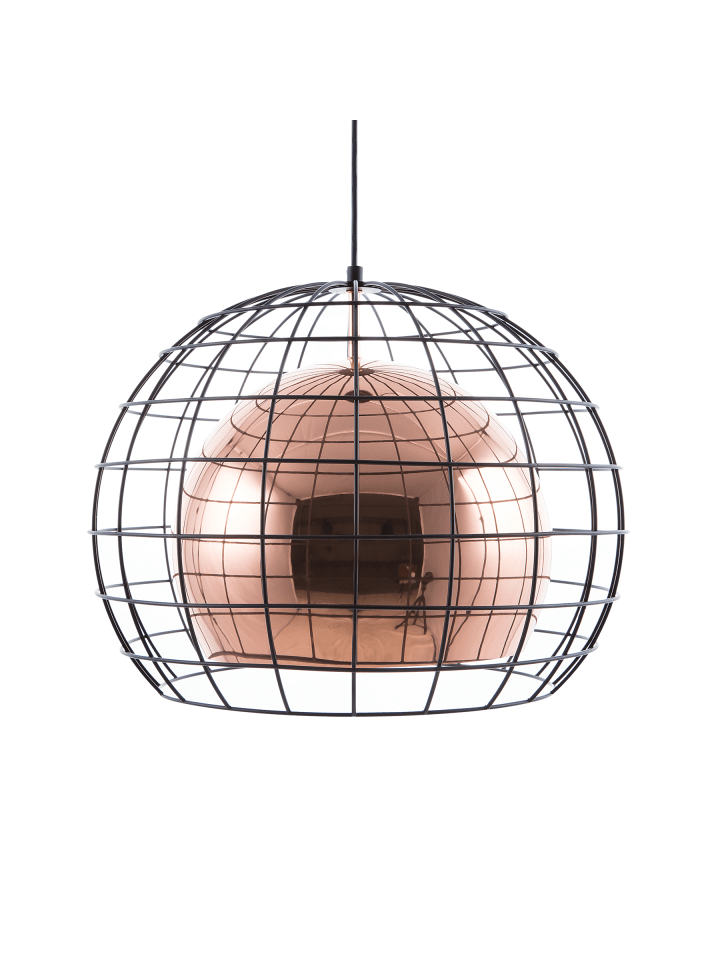 Pendelleuchten LIRI in Kupfer - (W) 38 x (H) 128 x (L) 38 cm