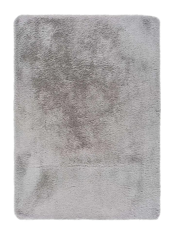 Waschbarer Hochflor-Teppich ALPACA in silber