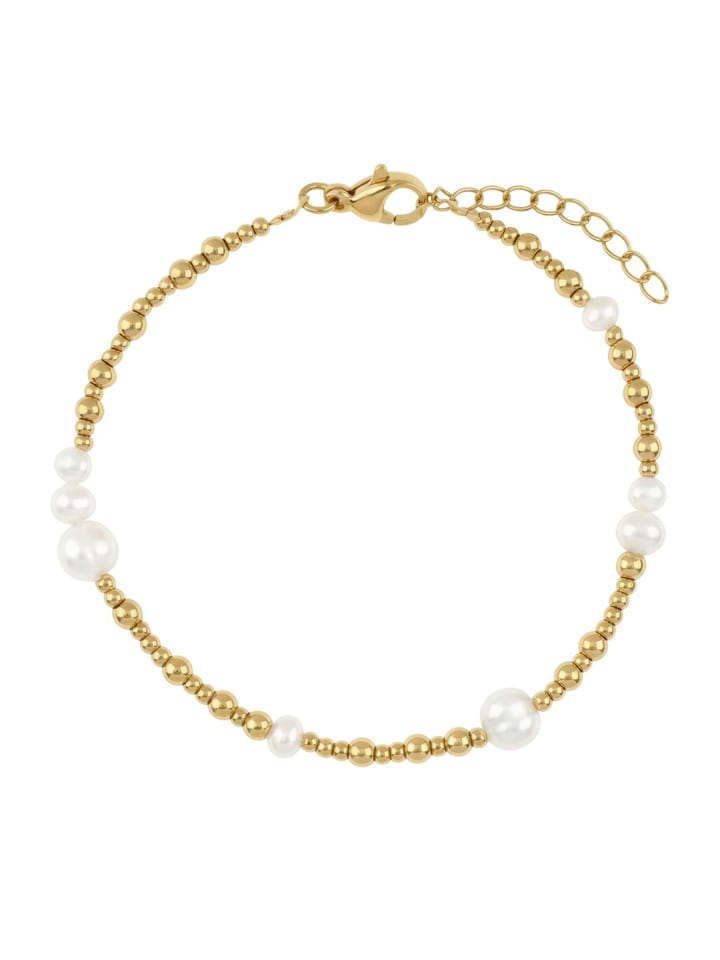 Armband Edelstahl, IP gold in gold