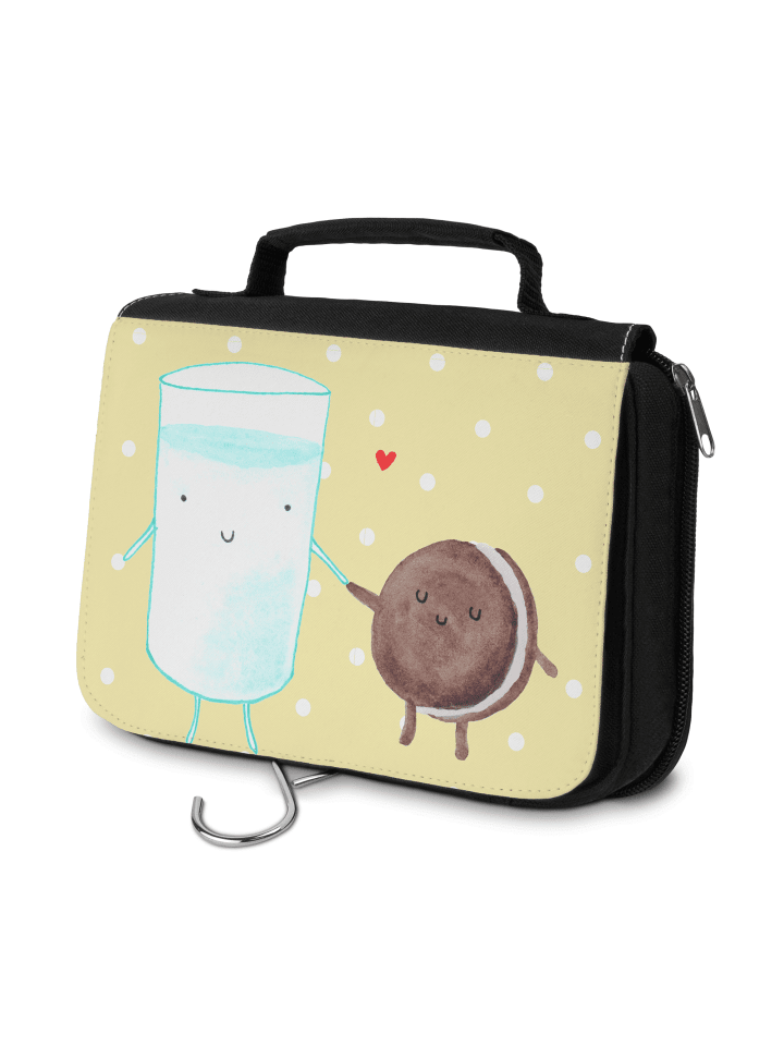 Wash Bag Milch Keks ohne Spruch in Gelb Pastell