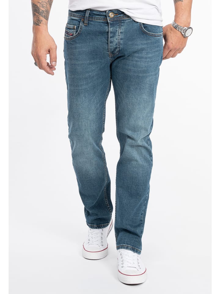Jeans Straight Leg in Blau
