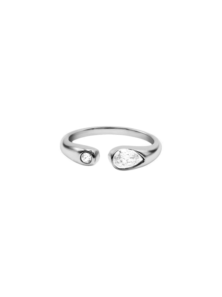 Fingerring Damen Zala silberfarben poliert in silberfarben poliert