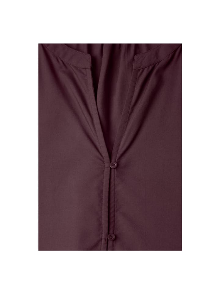 Langarmbluse in rustic rouge