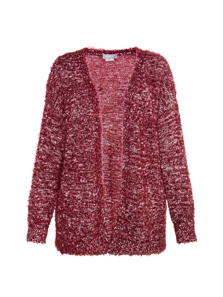 Damen Strickcardigan in Dunkelrot