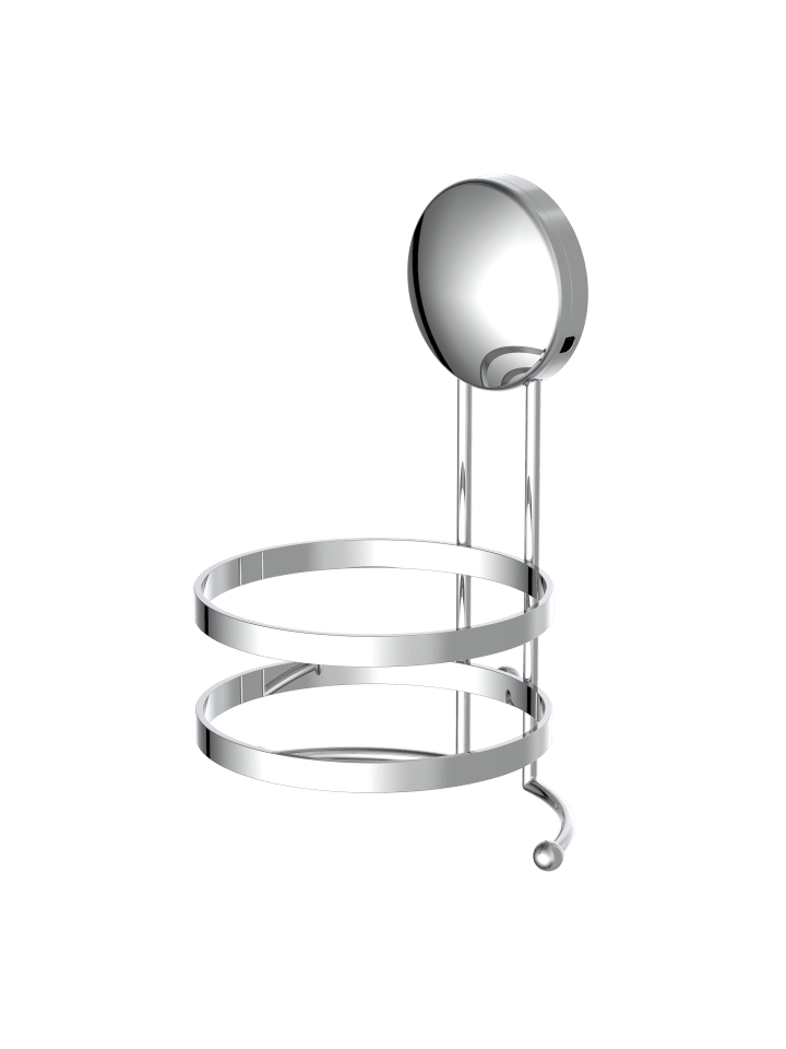 Haartrockner-Halter, Chrom, zum Schrauben und Kleben