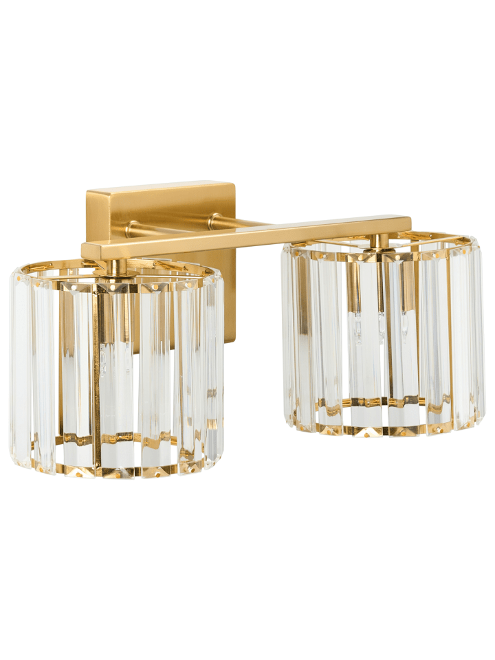 Wandleuchte LOURIDO in Gold/Transparent - (W) 35 x (H) 15 x (L) 17 cm