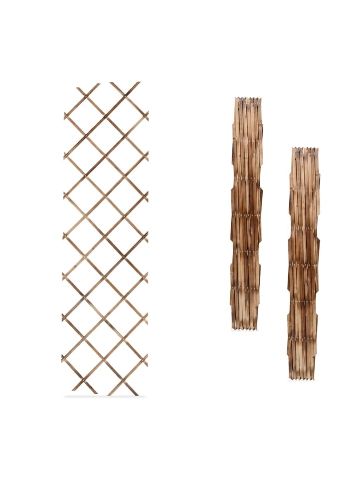 3 x Rankgitter in Geflammt - (B)60 x (H)180 cm
