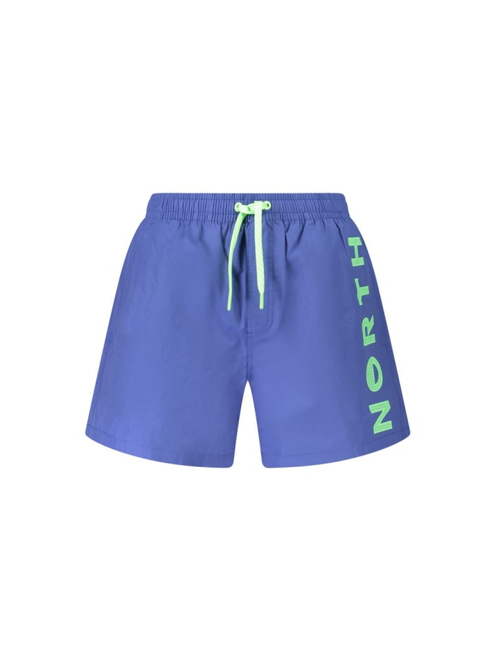 Blau Nylon Herren Bade Trunk