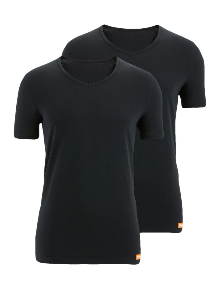 Unterhemd / Shirt Kurzarm WARM UP in Schwarz