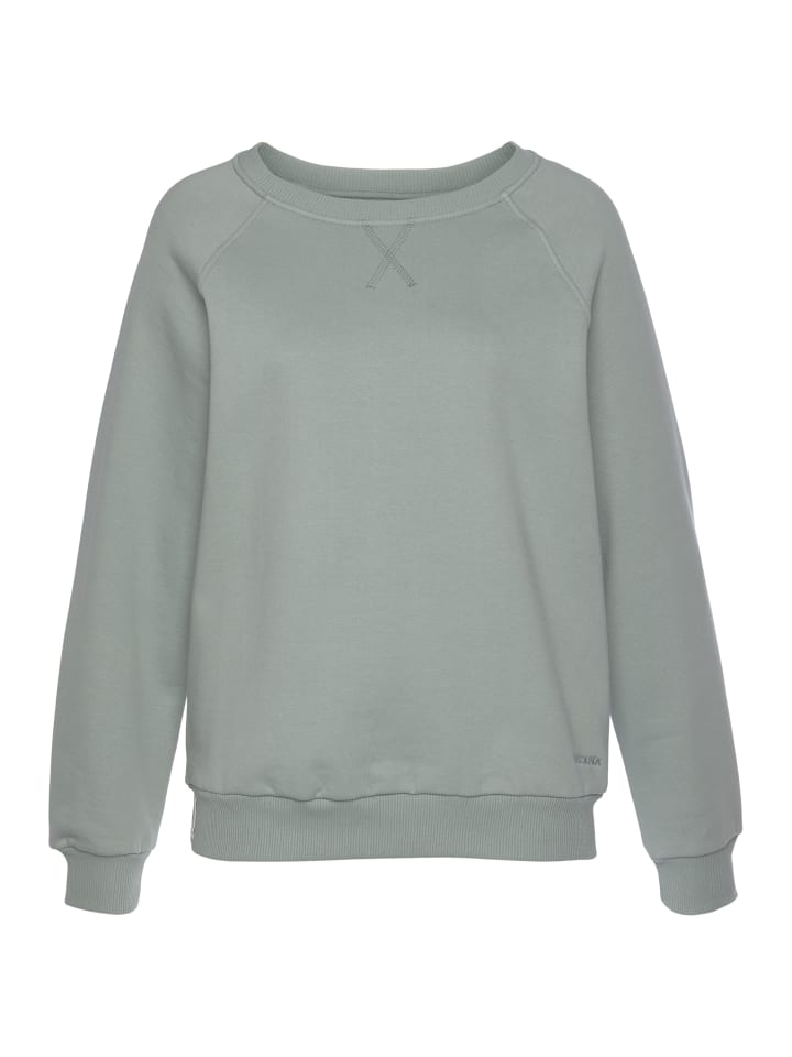 Sweatshirt in salbeigrün