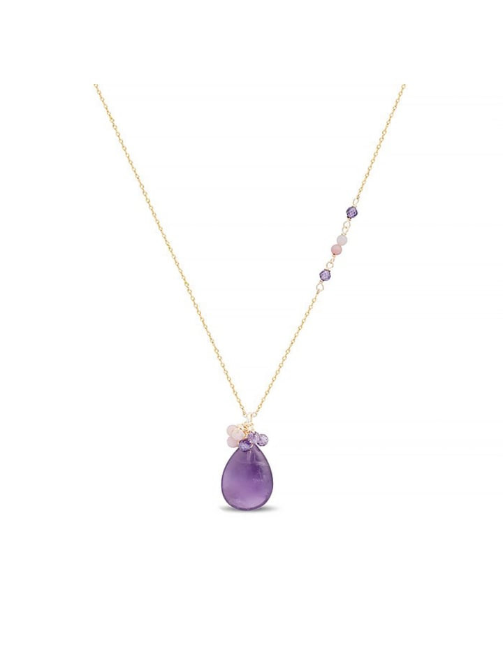 Halskette Adak mit 18 Karat Gelbgold-Finish-ADAK