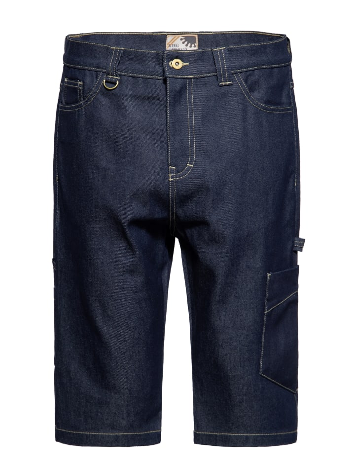 King Kerosin Worker Shorts in Denim