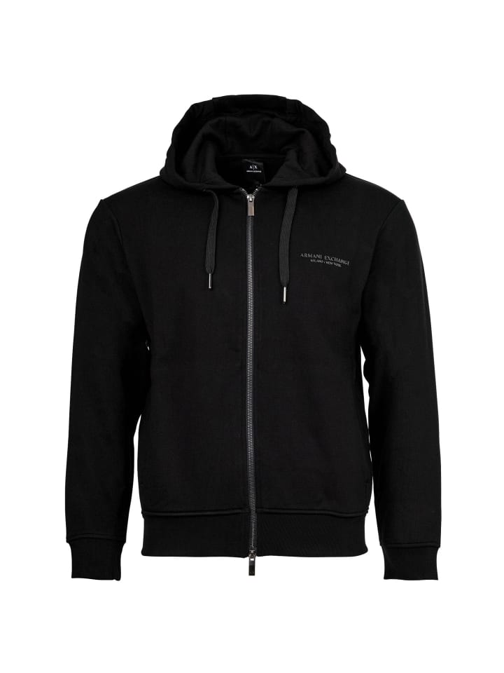Sweatjacke in Schwarz
