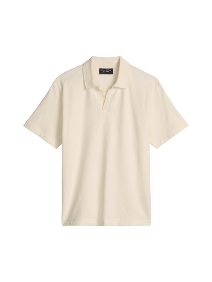DfC Poloshirt Jersey Structure regular in Silky White