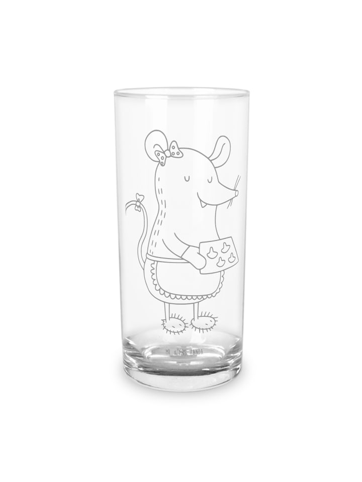 Blümchentailglas Maus Kekse ohne Spruch in Transparent