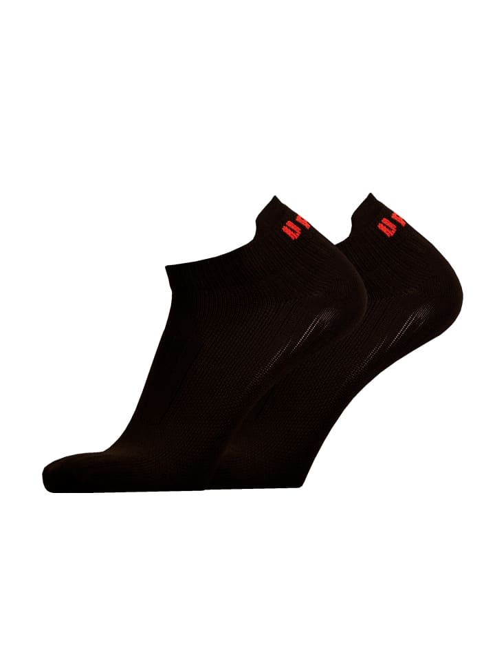 Füßlinge FRONT LOW 2er Pack in Black