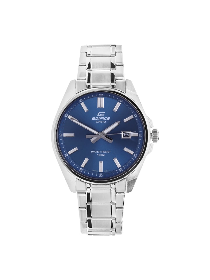 Stahl Quarzuhr Casio Edifice Silber