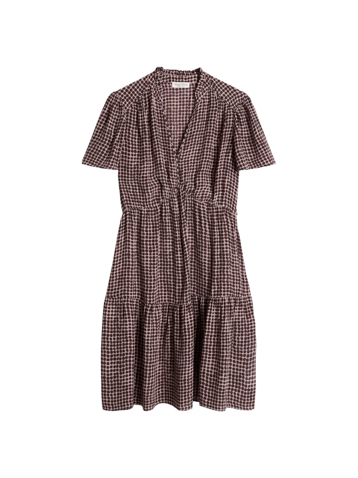 Kurzes Kleid A-Shape in Dark Red