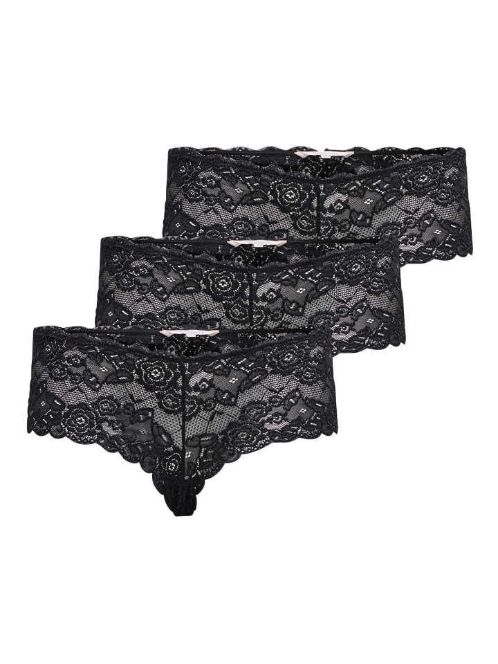 3er-Pack Hipster Höschen in Black 2