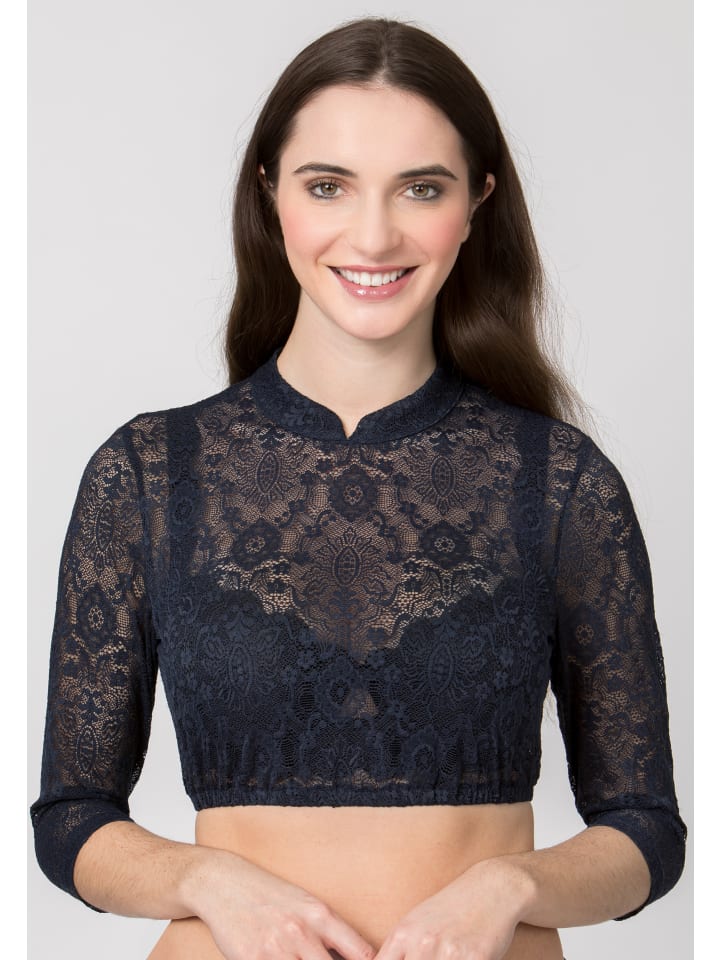 Stockerpoint Dirndlbluse Celine in dunkelblau