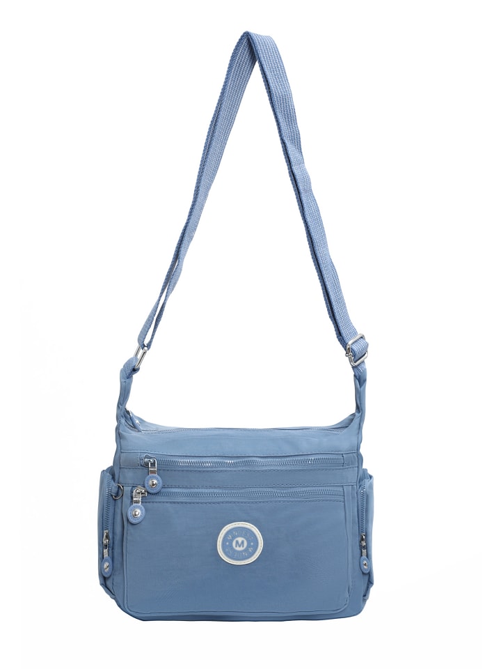Damen Umhängetasche in Blau Grau