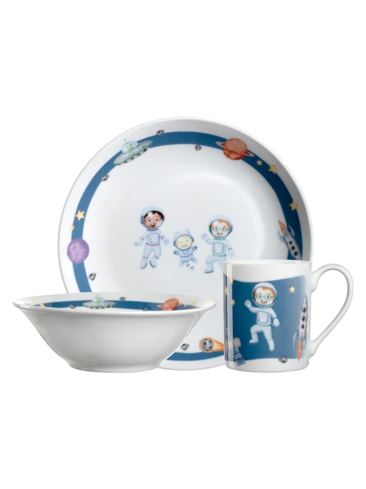 Kindergeschirr Set BAMBINI AVVENTURA in Weltall