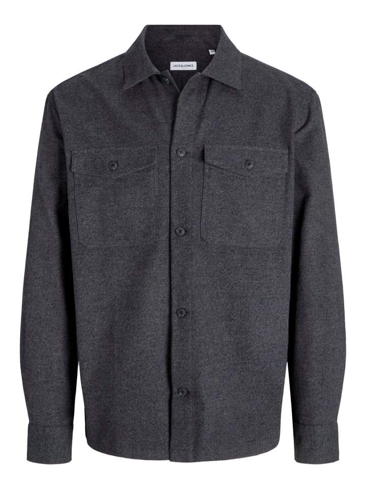 Overshirt in Dark Grey Melange
