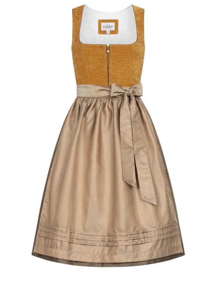 Midi Dirndl Kira in Gelb